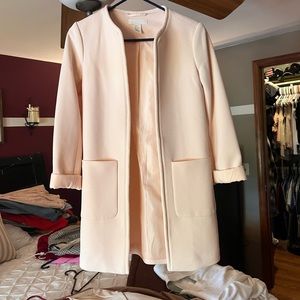 H&M Blush Blazer Coat